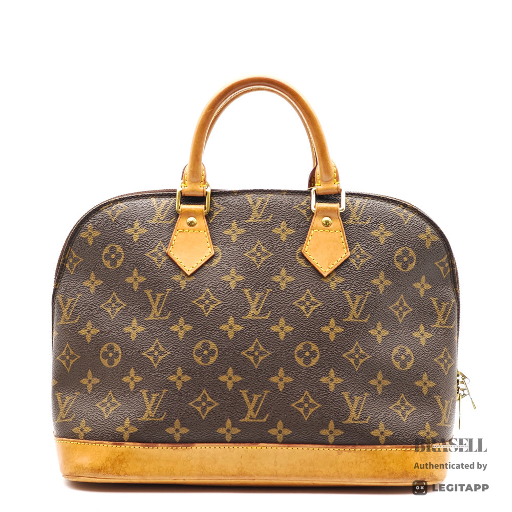 LOUIS VUITTON Alma PM Monogram Canvas Brown Hand Bag M53151 【ImportFeeFREE】