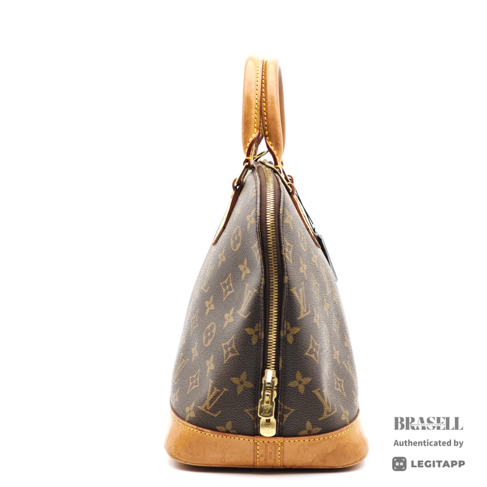 LOUIS VUITTON Alma PM Monogram Canvas Brown Hand Bag M53151 【ImportFeeFREE】