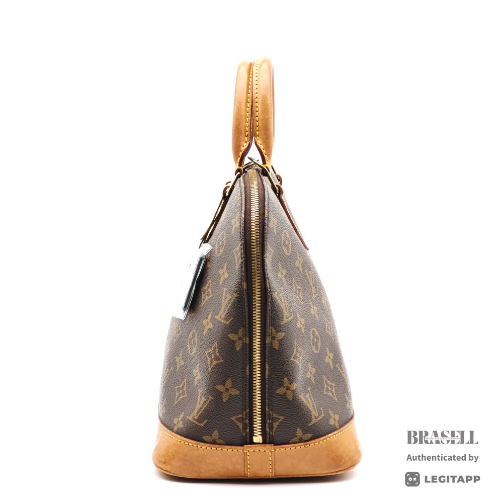 LOUIS VUITTON Alma PM Monogram Canvas Brown Hand Bag M53151 【ImportFeeFREE】