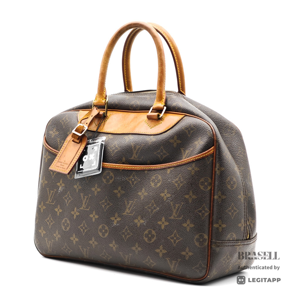 LOUIS VUITTON Deauville Monogram Canvas Brown Hand Bag M47270 【ImportFeeFREE】