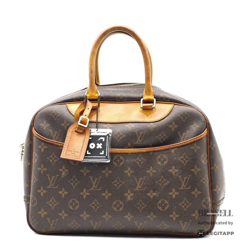 LOUIS VUITTON Deauville Monogram Canvas Brown Hand Bag M47270 【ImportFeeFREE】