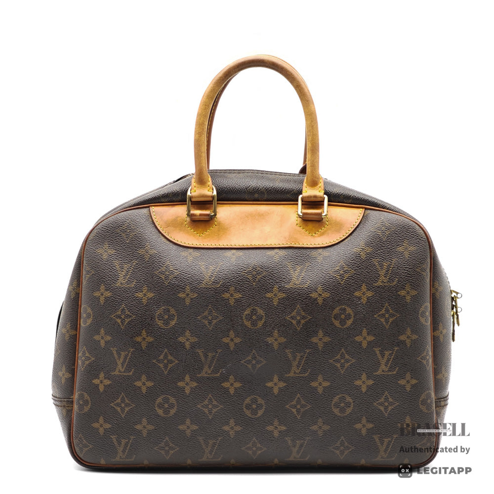 LOUIS VUITTON Deauville Monogram Canvas Brown Hand Bag M47270 【ImportFeeFREE】
