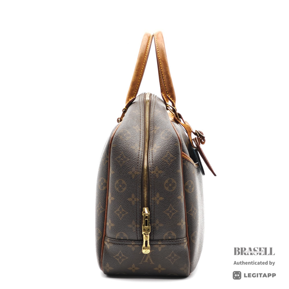 LOUIS VUITTON Deauville Monogram Canvas Brown Hand Bag M47270 【ImportFeeFREE】