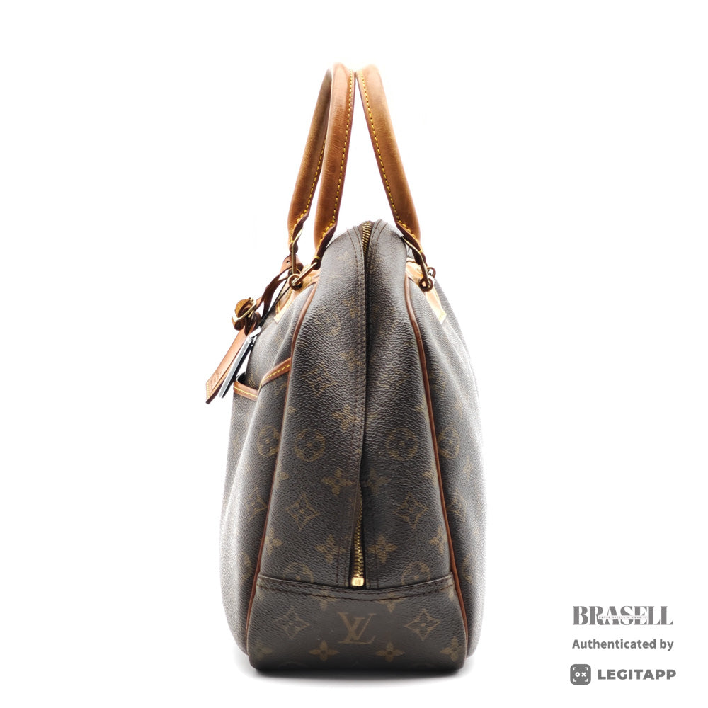 LOUIS VUITTON Deauville Monogram Canvas Brown Hand Bag M47270 【ImportFeeFREE】