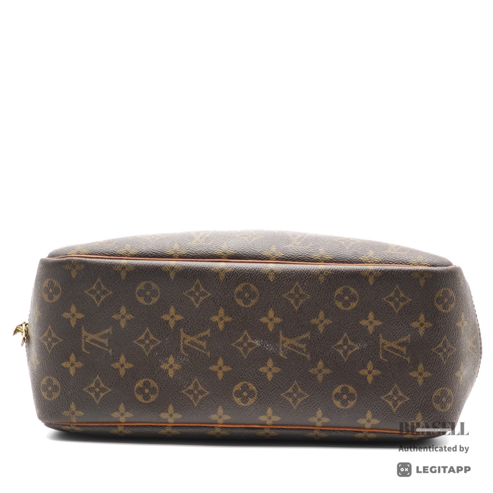 LOUIS VUITTON Deauville Monogram Canvas Brown Hand Bag M47270 【ImportFeeFREE】