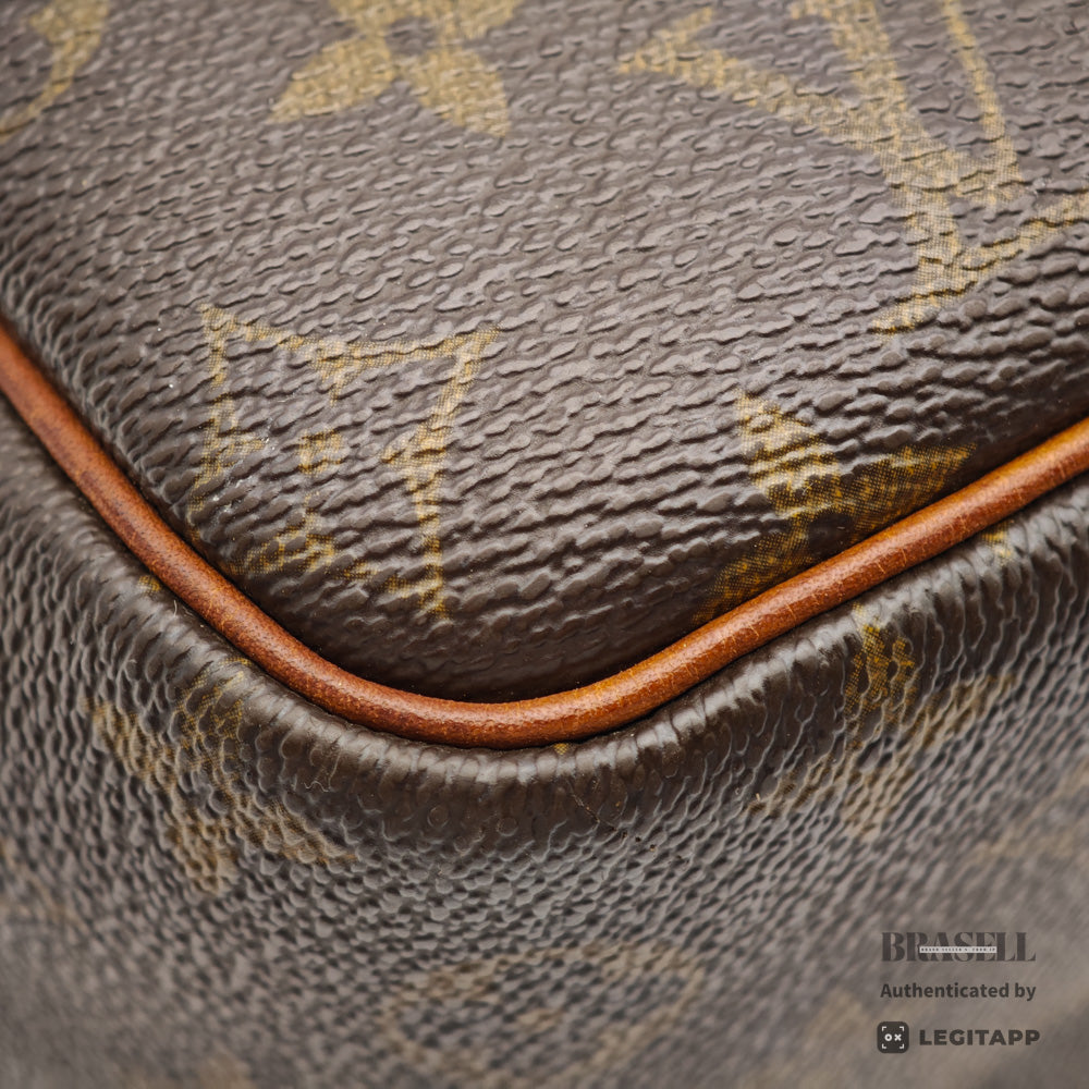 LOUIS VUITTON Deauville Monogram Canvas Brown Hand Bag M47270 【ImportFeeFREE】