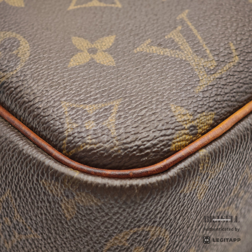 LOUIS VUITTON Deauville Monogram Canvas Brown Hand Bag M47270 【ImportFeeFREE】