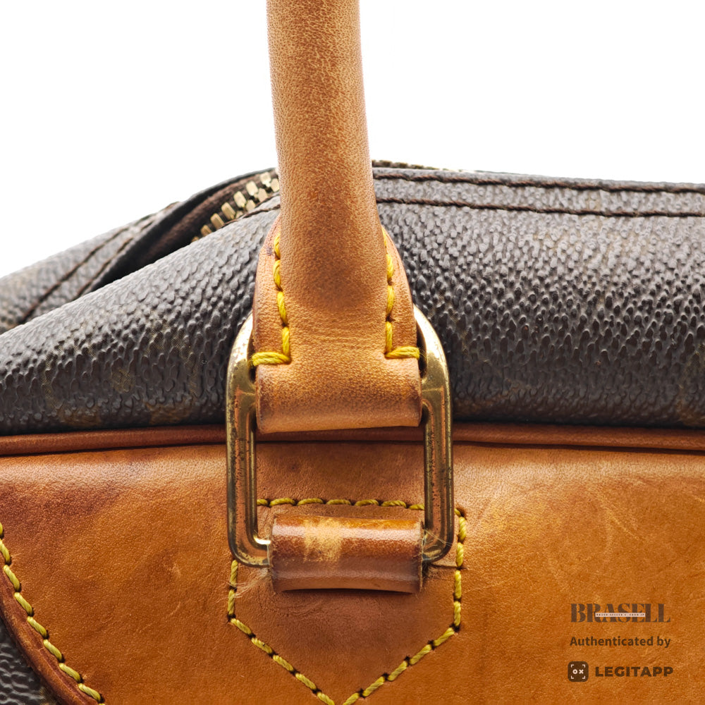 LOUIS VUITTON Deauville Monogram Canvas Brown Hand Bag M47270 【ImportFeeFREE】