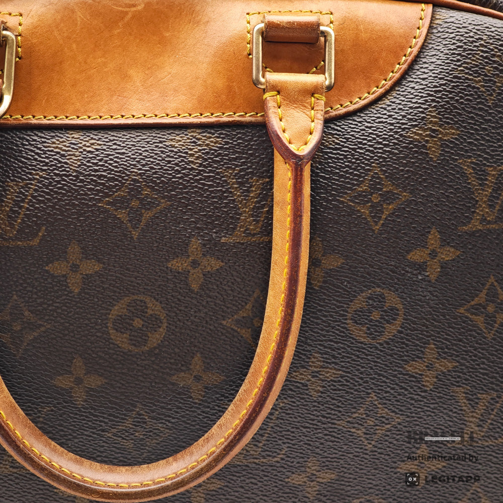 LOUIS VUITTON Deauville Monogram Canvas Brown Hand Bag M47270 【ImportFeeFREE】