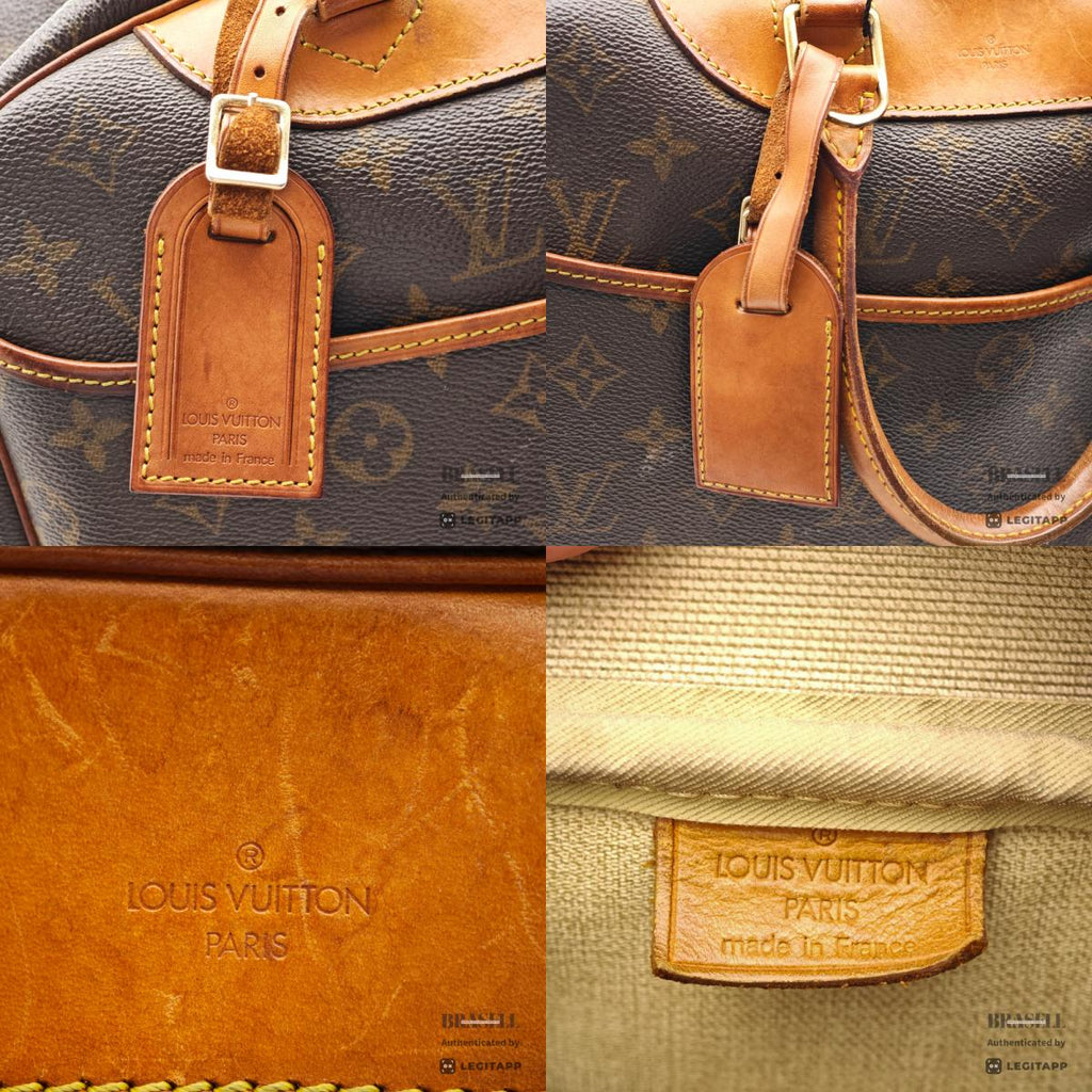 LOUIS VUITTON Deauville Monogram Canvas Brown Hand Bag M47270 【ImportFeeFREE】