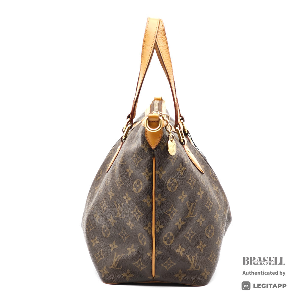 LOUIS VUITTON Palermo PM Monogram Canvas M40145 Brown Tote Bag 【ImportFeeFREE】