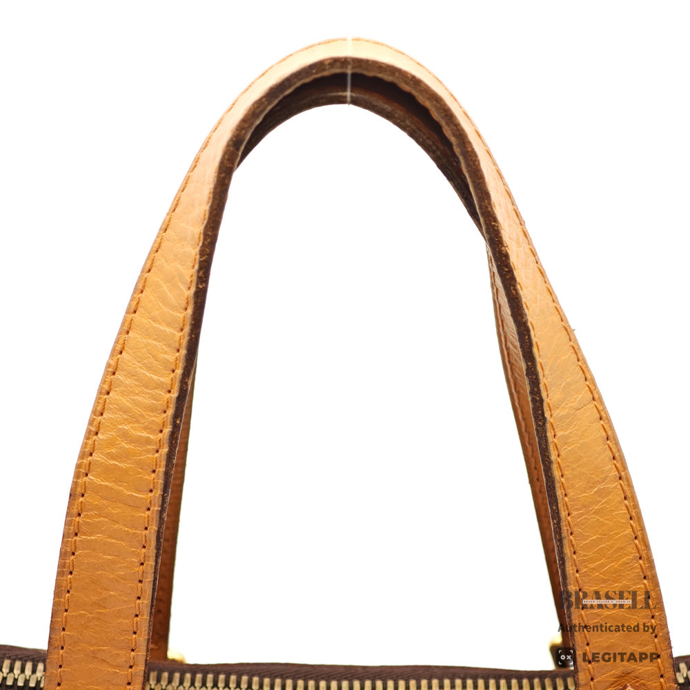 LOUIS VUITTON Palermo PM Monogram Canvas M40145 Brown Tote Bag 【ImportFeeFREE】