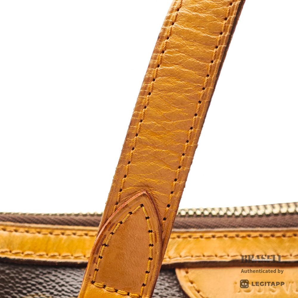 LOUIS VUITTON Palermo PM Monogram Canvas M40145 Brown Tote Bag 【ImportFeeFREE】