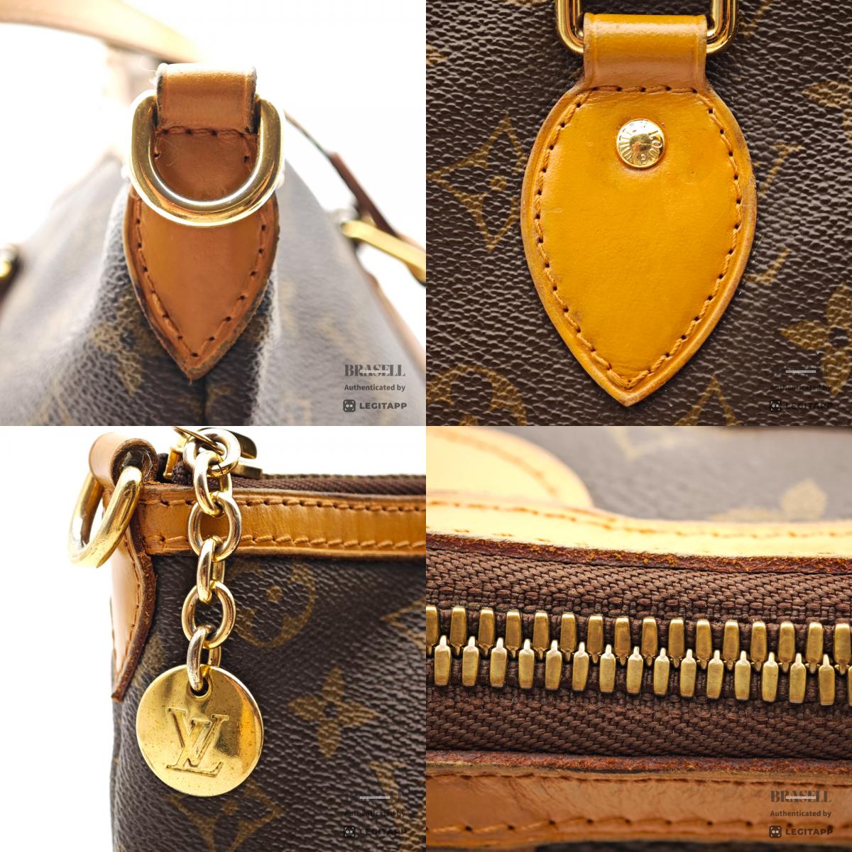 LOUIS VUITTON Palermo PM Monogram Canvas M40145 Brown Tote Bag 【ImportFeeFREE】