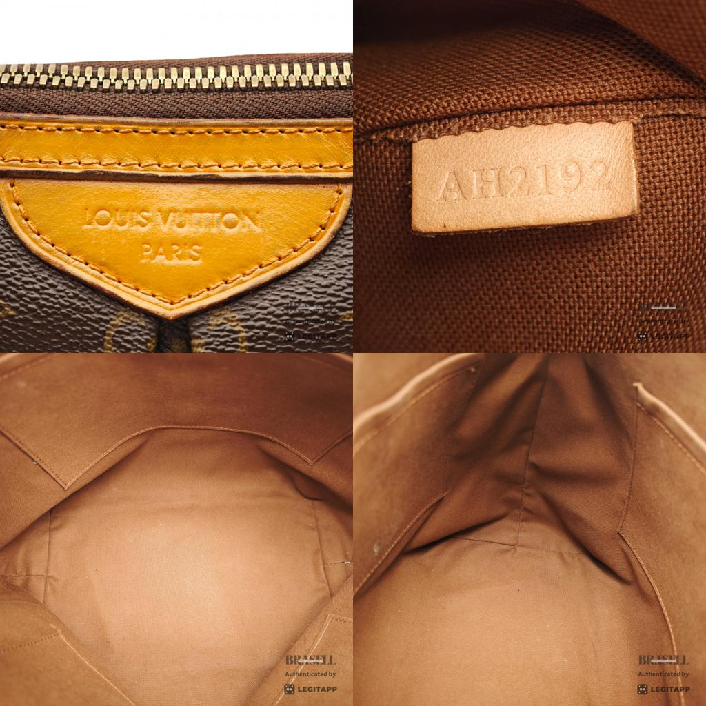 LOUIS VUITTON Palermo PM Monogram Canvas M40145 Brown Tote Bag 【ImportFeeFREE】