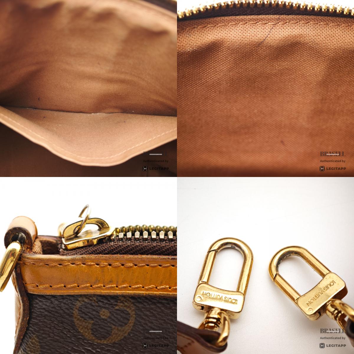 LOUIS VUITTON Palermo PM Monogram Canvas M40145 Brown Tote Bag 【ImportFeeFREE】