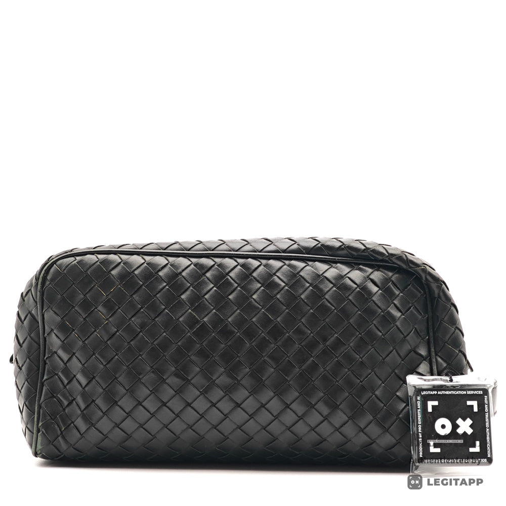 BOTTEGA VENETA Leather Clutch Bag 【ImportFeeFREE】