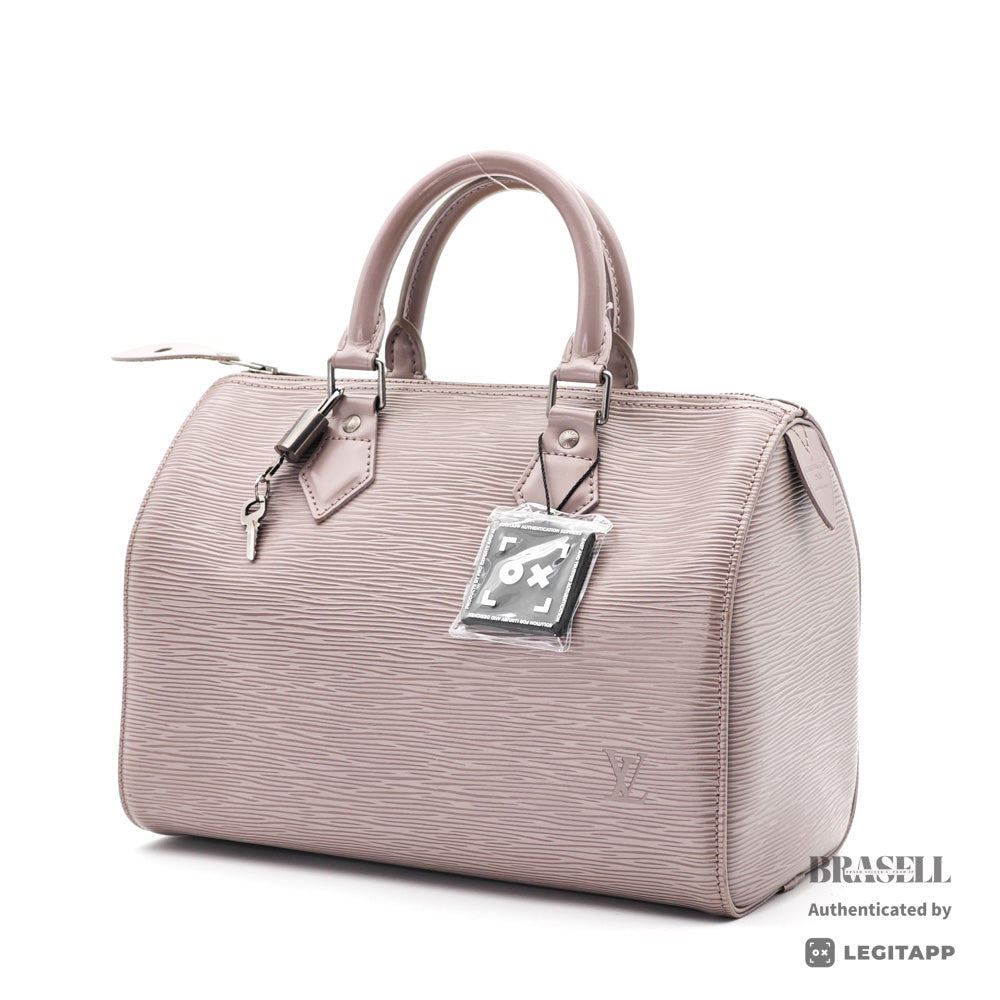 LOUIS VUITTON Speedy 25 Epi Leather Lilac Hand Bag 【ImportFeeFREE】