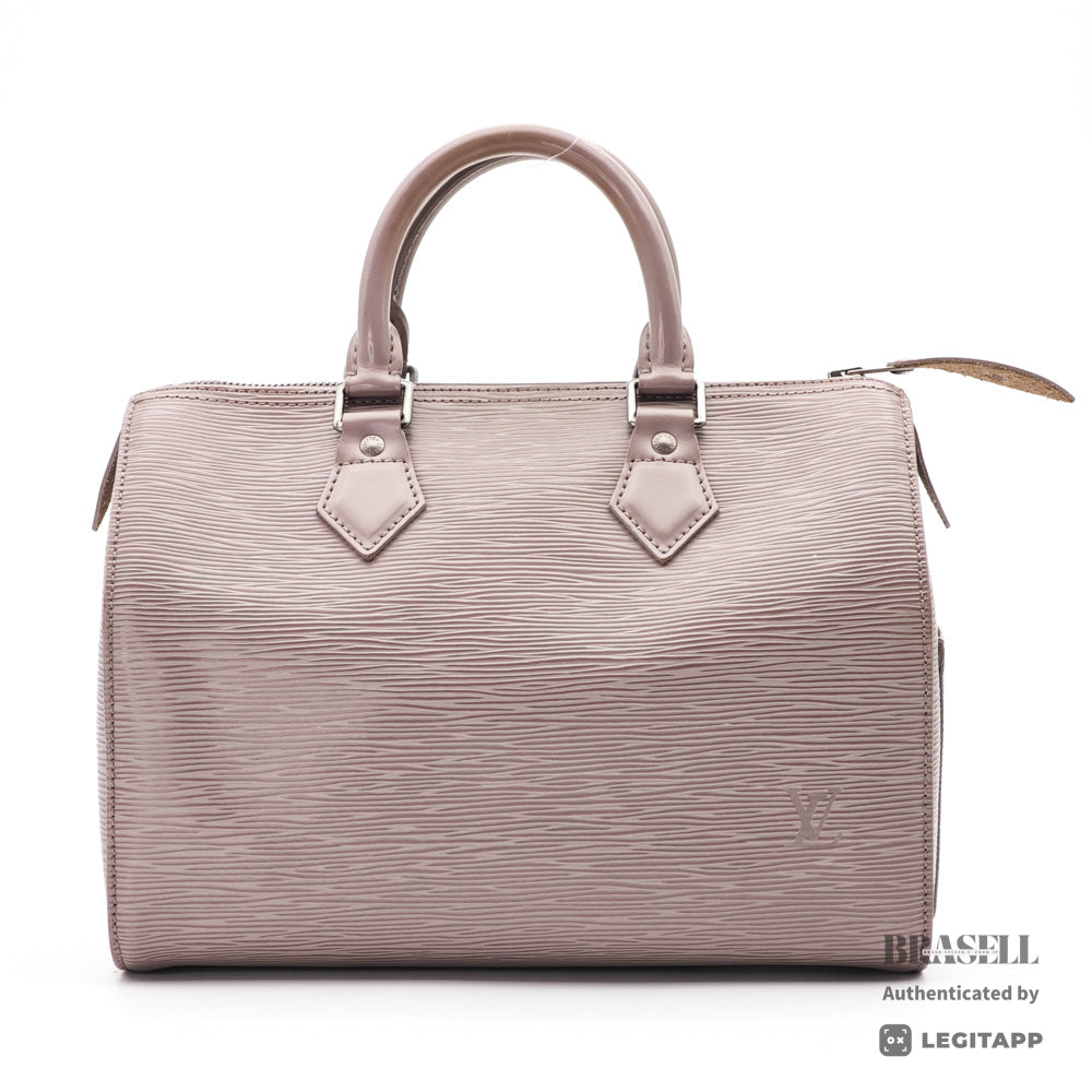 LOUIS VUITTON Speedy 25 Epi Leather Lilac Hand Bag 【ImportFeeFREE】