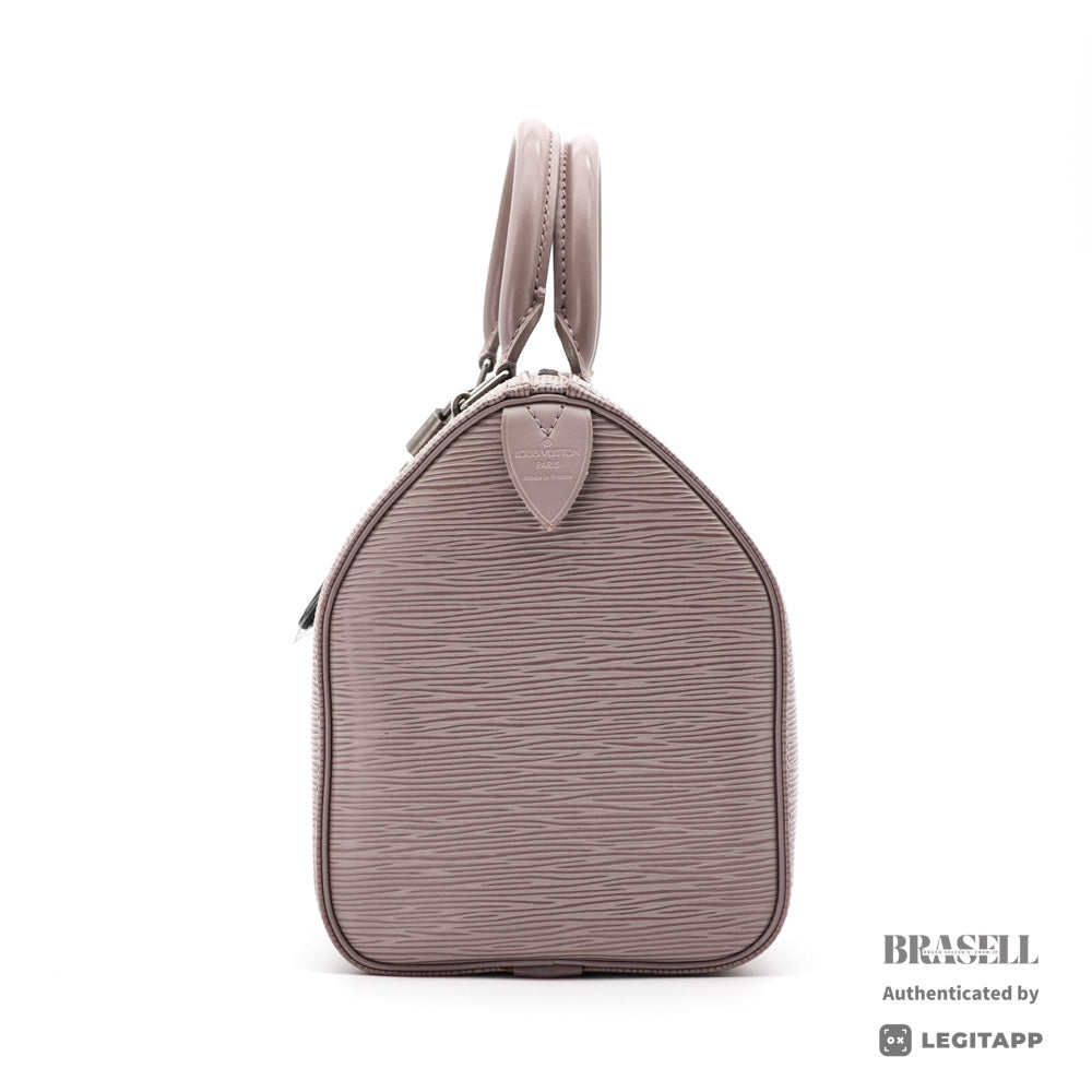LOUIS VUITTON Speedy 25 Epi Leather Lilac Hand Bag 【ImportFeeFREE】
