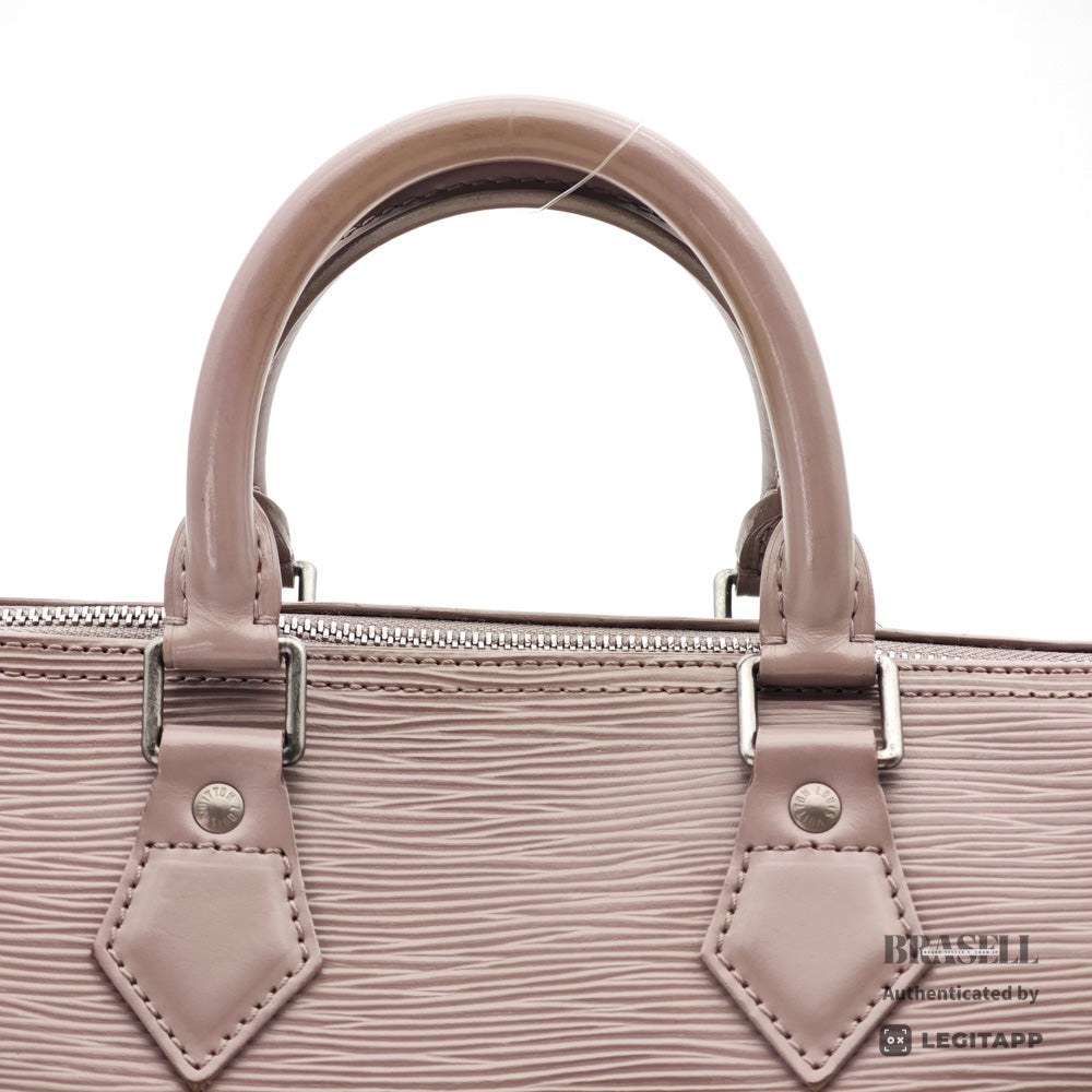 LOUIS VUITTON Speedy 25 Epi Leather Lilac Hand Bag 【ImportFeeFREE】