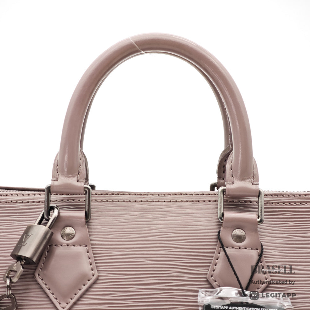 LOUIS VUITTON Speedy 25 Epi Leather Lilac Hand Bag 【ImportFeeFREE】