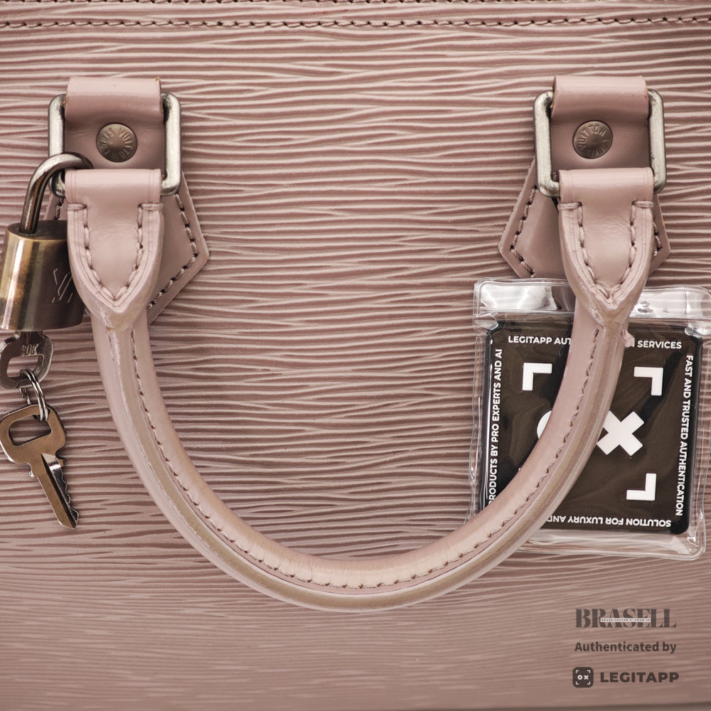 LOUIS VUITTON Speedy 25 Epi Leather Lilac Hand Bag 【ImportFeeFREE】