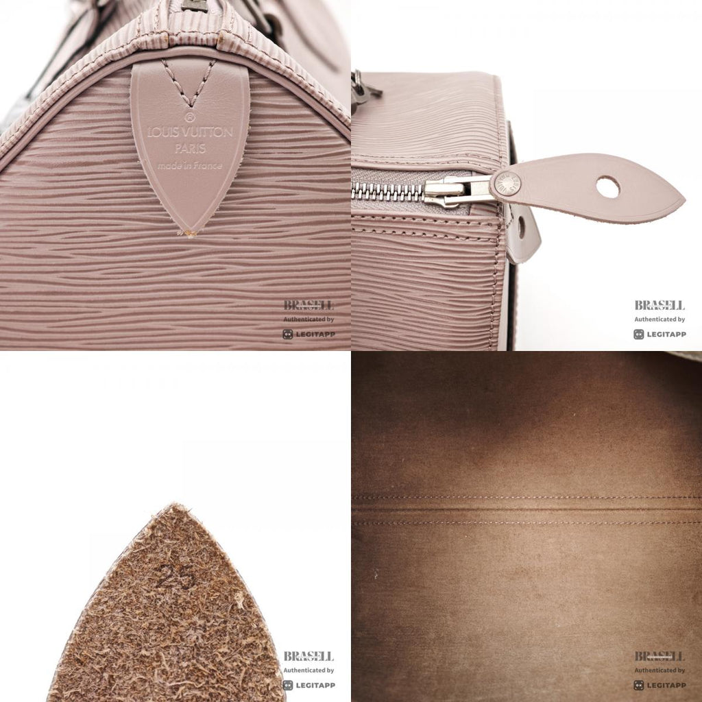 LOUIS VUITTON Speedy 25 Epi Leather Lilac Hand Bag 【ImportFeeFREE】