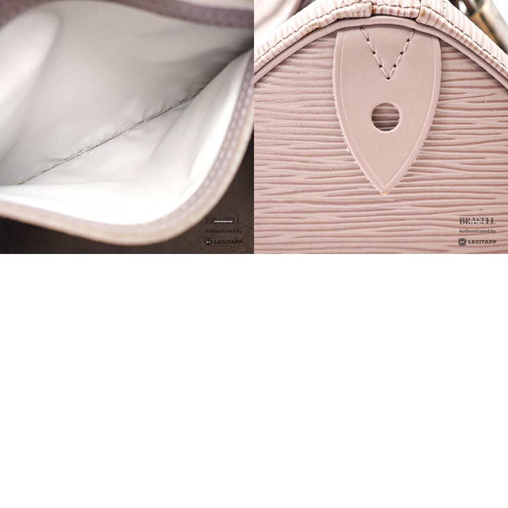 LOUIS VUITTON Speedy 25 Epi Leather Lilac Hand Bag 【ImportFeeFREE】