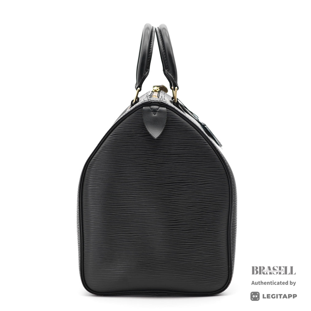 LOUIS VUITTON Speedy 35 Epi Leather Black Hand Bag 【ImportFeeFREE】
