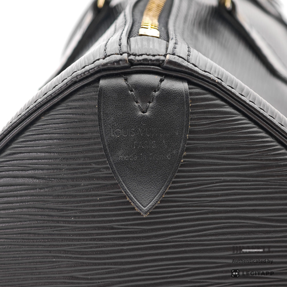 LOUIS VUITTON Speedy 35 Epi Leather Black Hand Bag 【ImportFeeFREE】