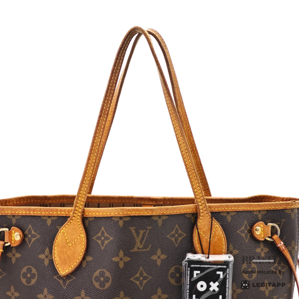 LOUIS VUITTON Neverfull PM Monogram Canvas Brown Tote Bag【ImportFeeFREE】