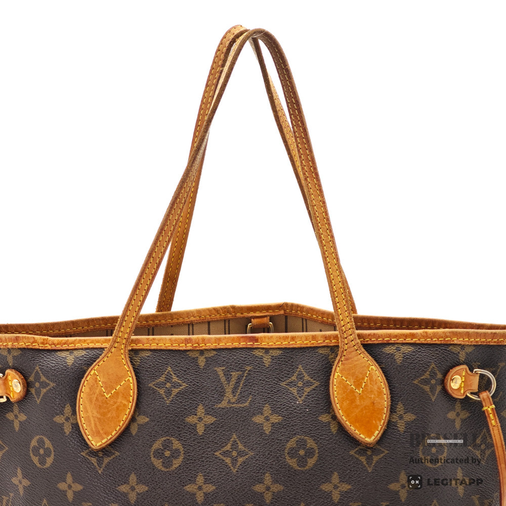 LOUIS VUITTON Neverfull PM Monogram Canvas Brown Tote Bag【ImportFeeFREE】