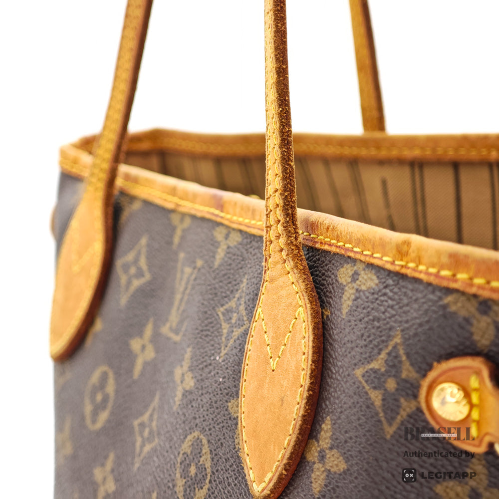 LOUIS VUITTON Neverfull PM Monogram Canvas Brown Tote Bag【ImportFeeFREE】