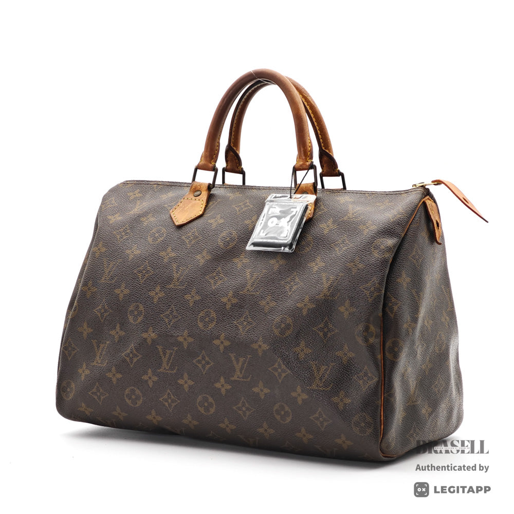 LOUIS VUITTON Speedy 35 Monogram Canvas Brown Hand Bag M41524 【ImportFeeFREE】