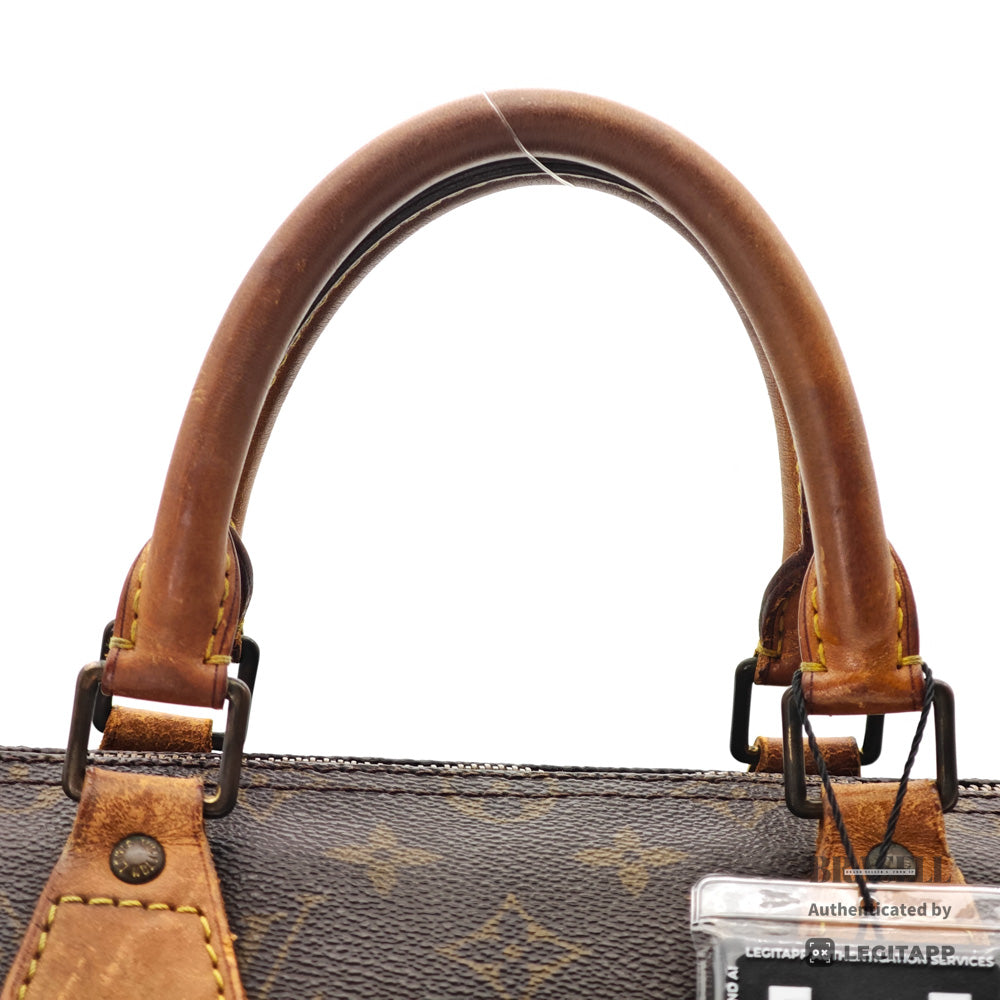 LOUIS VUITTON Speedy 35 Monogram Canvas Brown Hand Bag M41524 【ImportFeeFREE】
