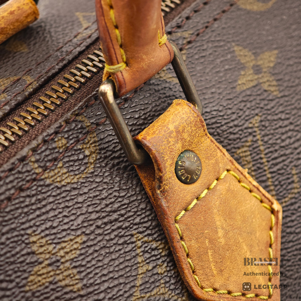 LOUIS VUITTON Speedy 35 Monogram Canvas Brown Hand Bag M41524 【ImportFeeFREE】