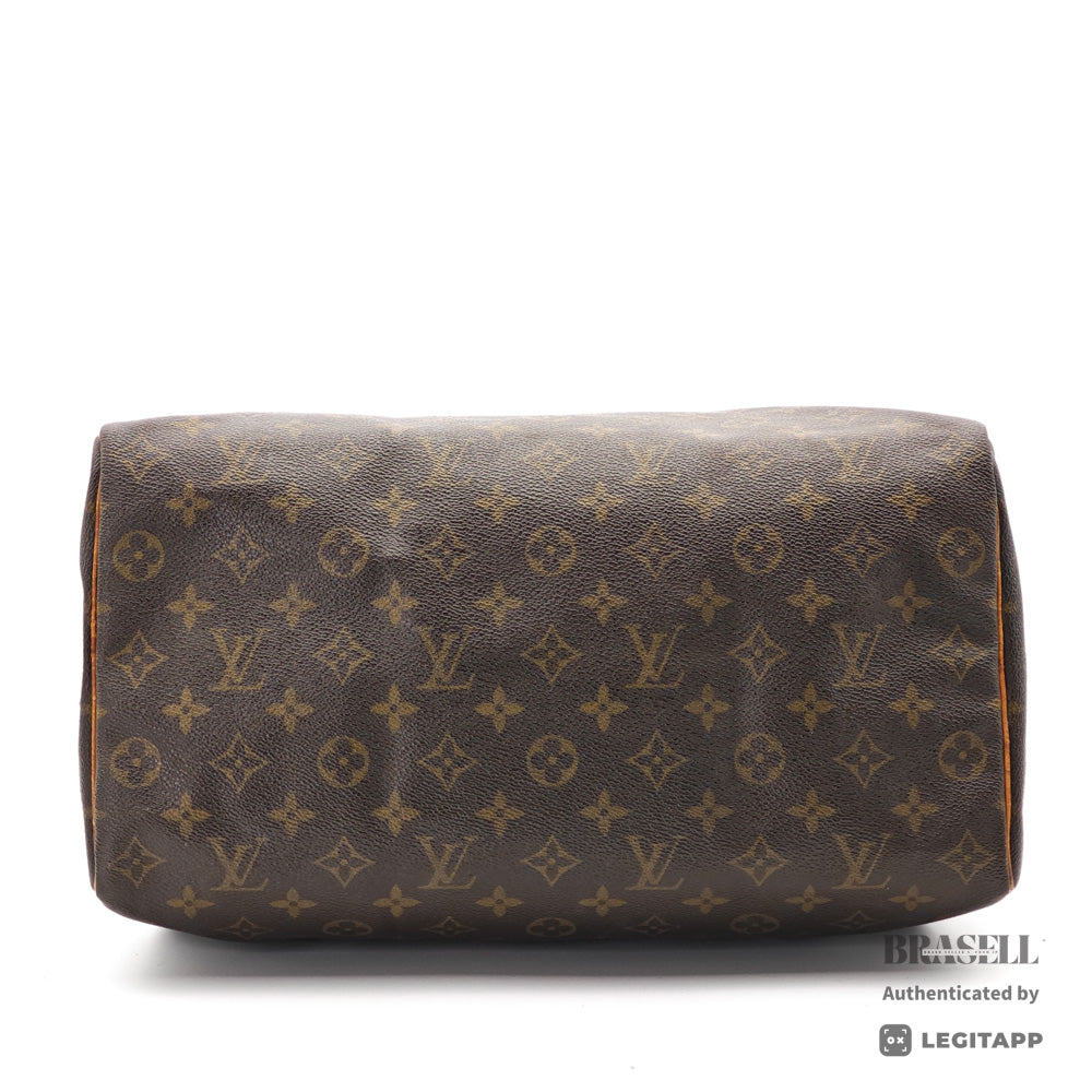 LOUIS VUITTON Speedy 35 Monogram Canvas Brown Hand Bag M41524 【ImportFeeFREE】