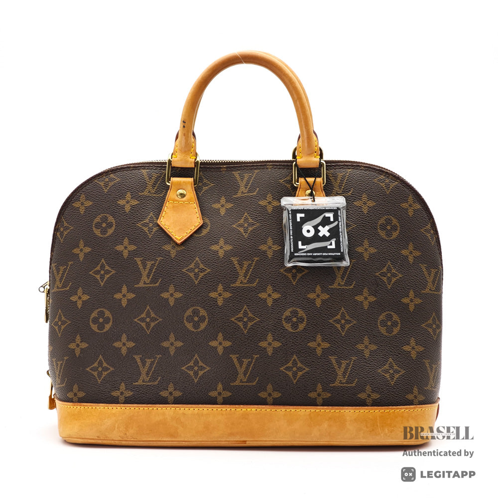 LOUIS VUITTON Alma PM Monogram Canvas Brown Hand Bag 【ImportFeeFREE】