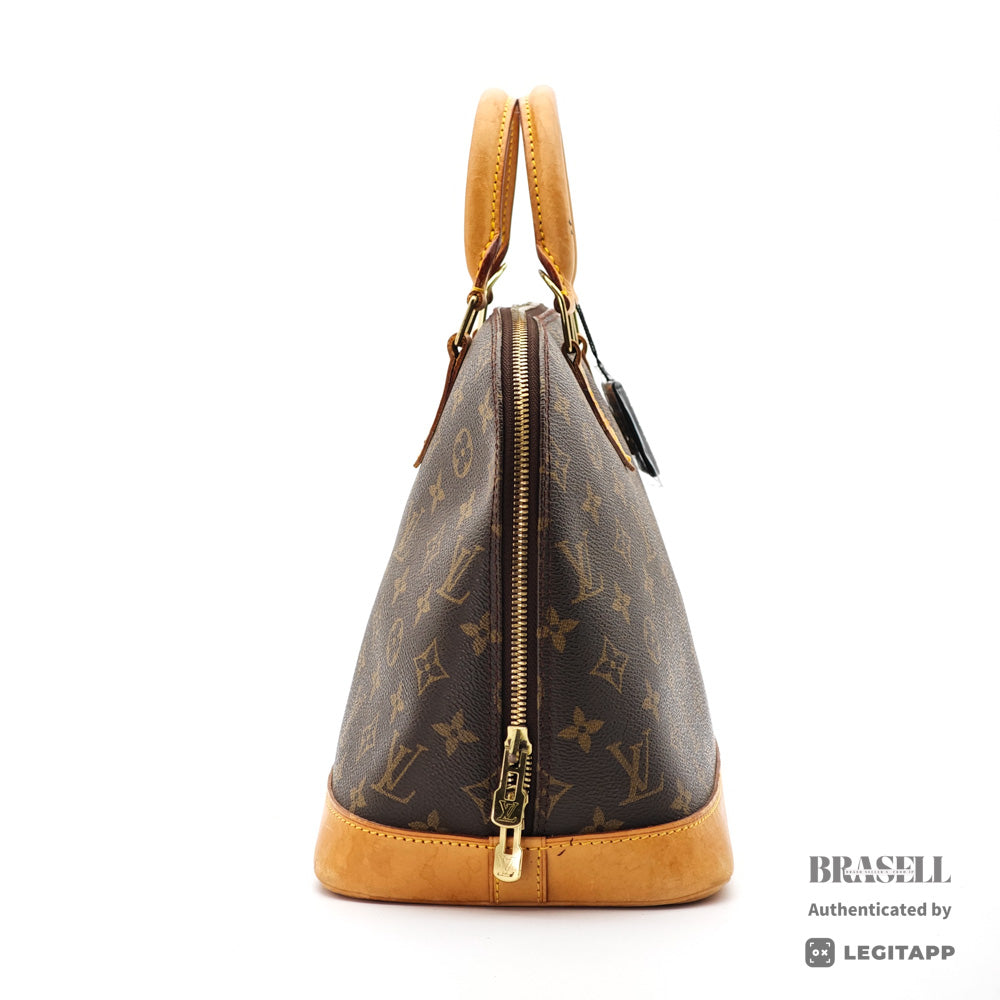 LOUIS VUITTON Alma PM Monogram Canvas Brown Hand Bag 【ImportFeeFREE】