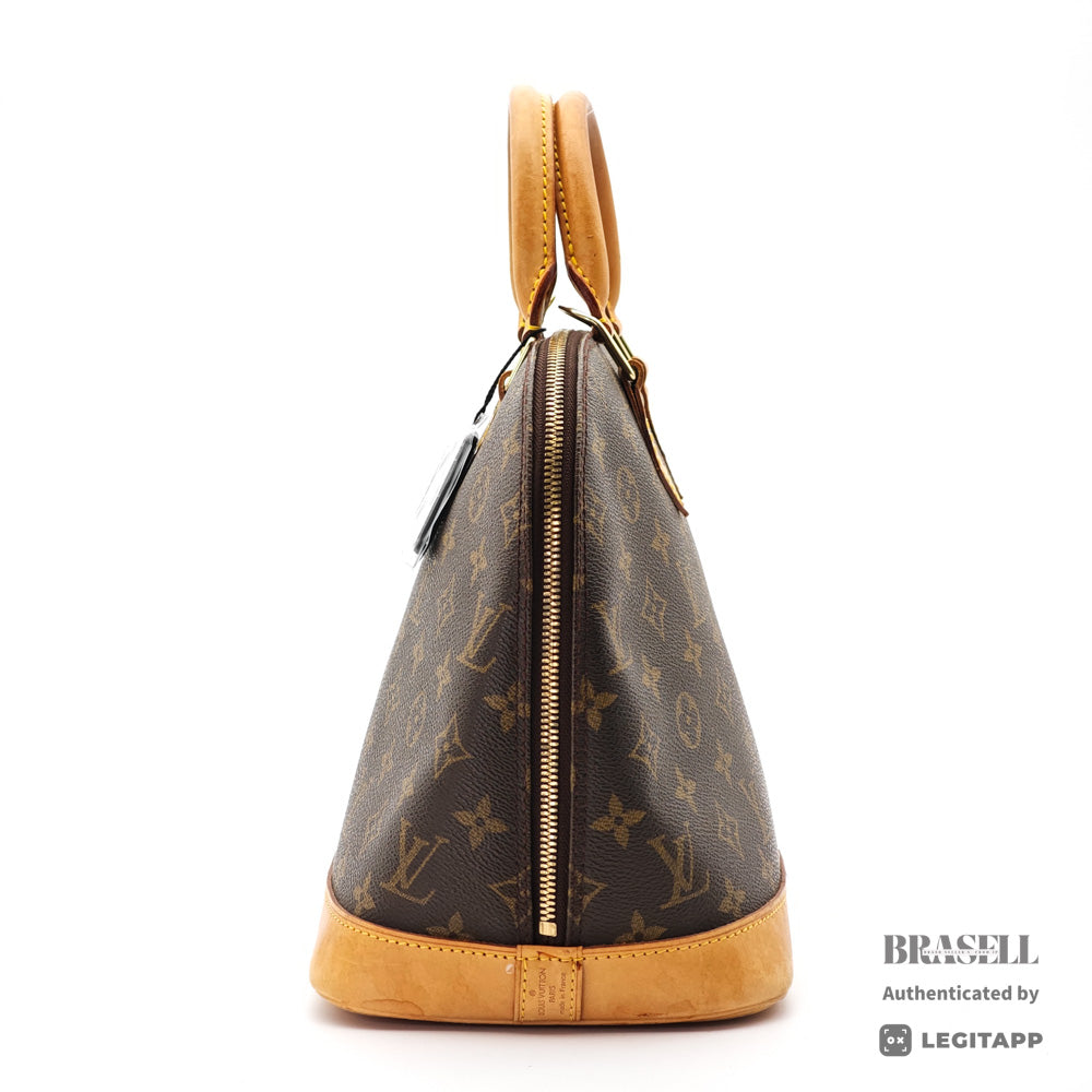 LOUIS VUITTON Alma PM Monogram Canvas Brown Hand Bag 【ImportFeeFREE】