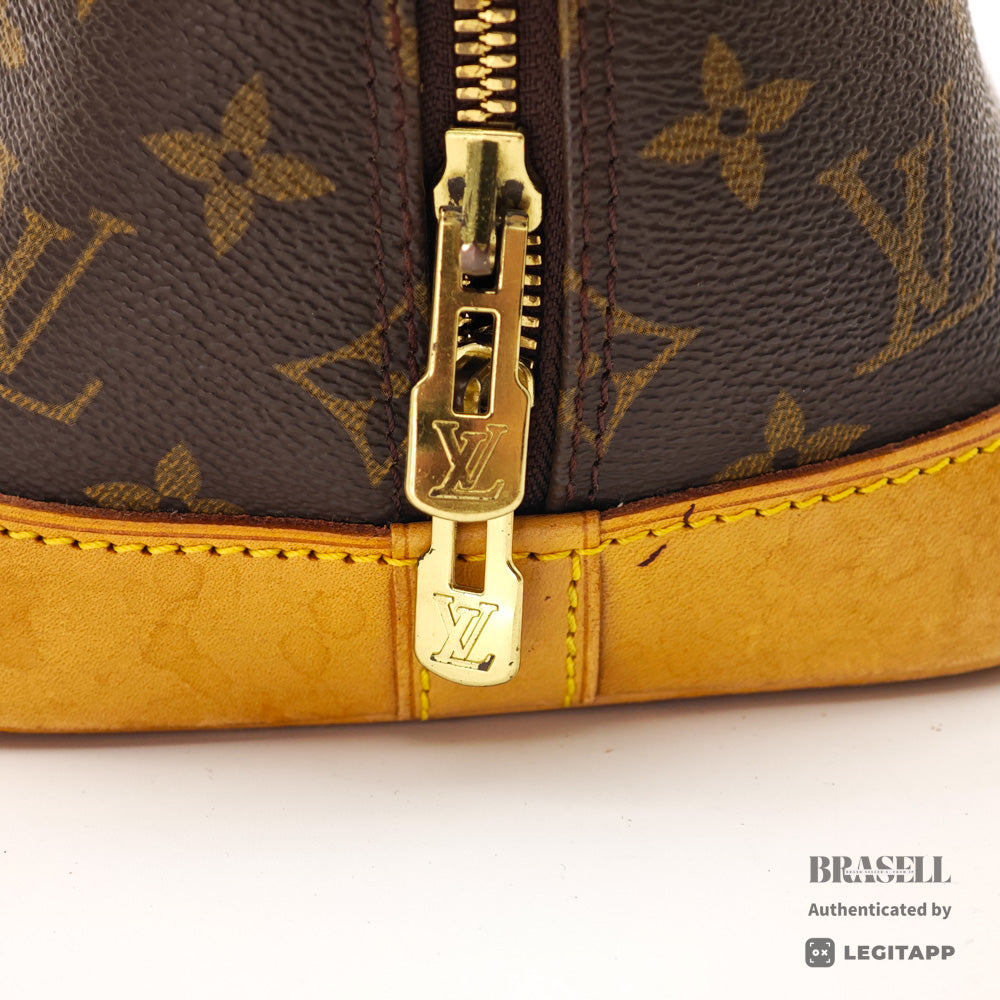 LOUIS VUITTON Alma PM Monogram Canvas Brown Hand Bag 【ImportFeeFREE】