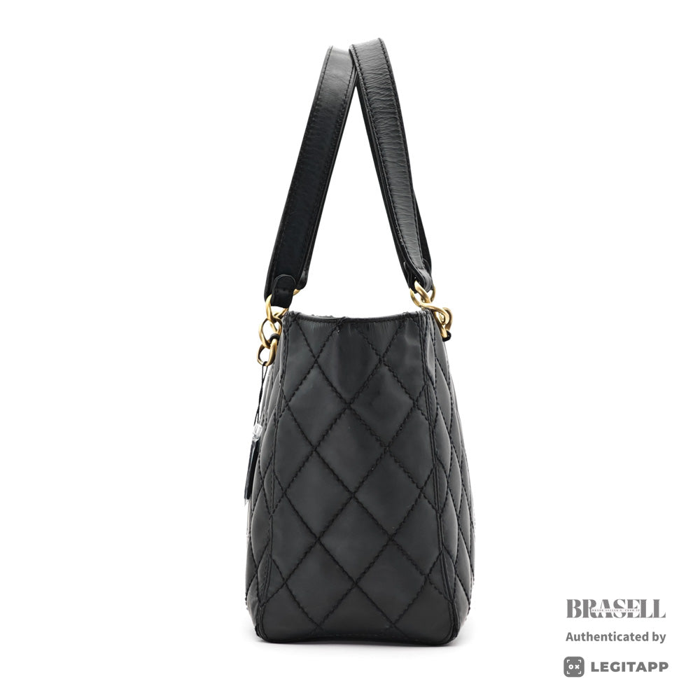 CHANEL Wild Stitch Leather Black Tote Bag 【ImportFeeFREE】