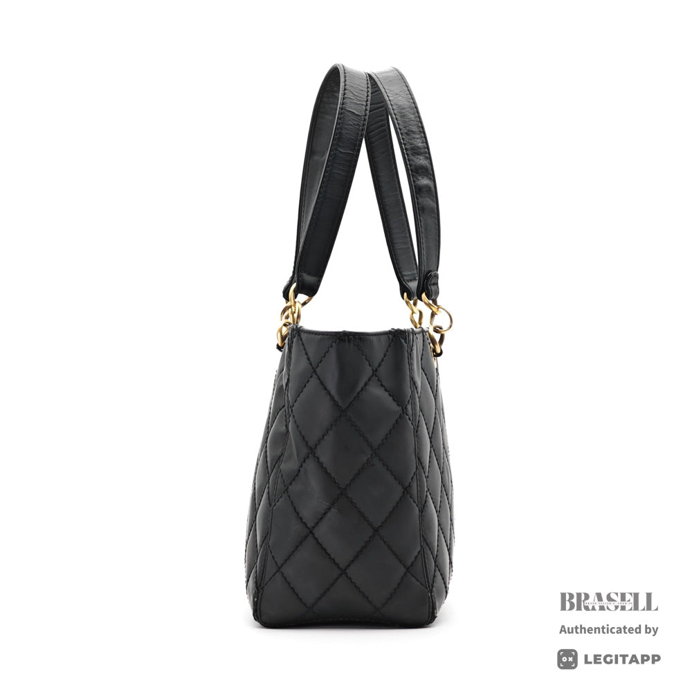 CHANEL Wild Stitch Leather Black Tote Bag 【ImportFeeFREE】
