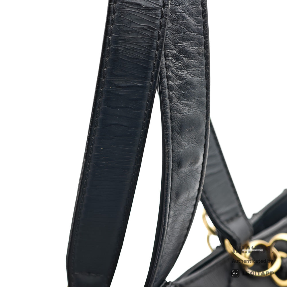 CHANEL Wild Stitch Leather Black Tote Bag 【ImportFeeFREE】