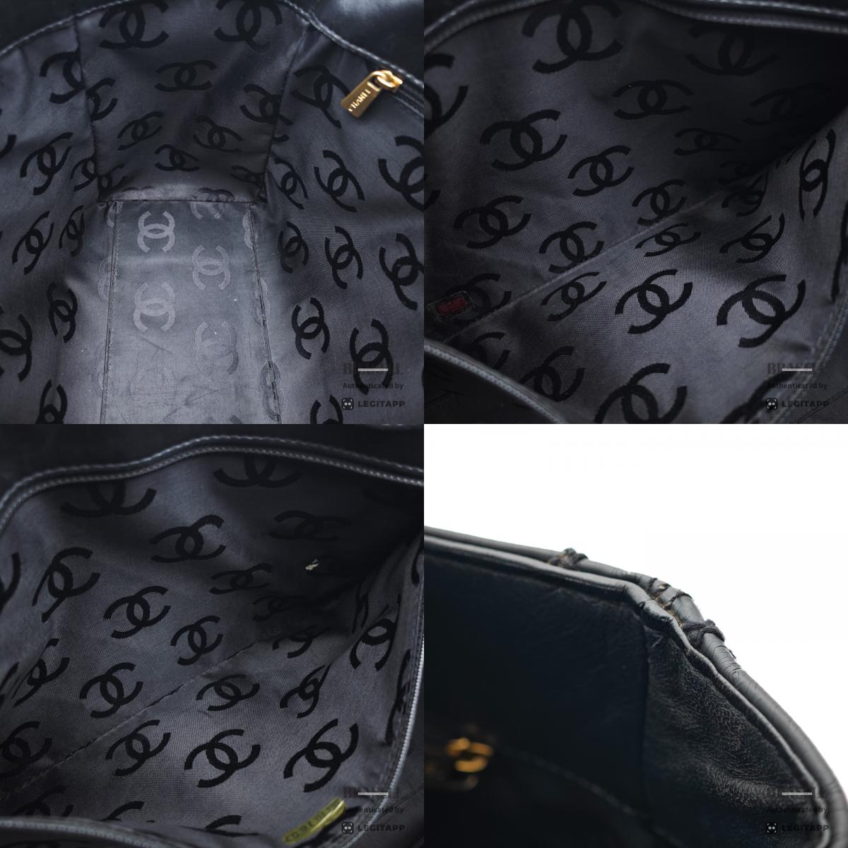 CHANEL Wild Stitch Leather Black Tote Bag 【ImportFeeFREE】
