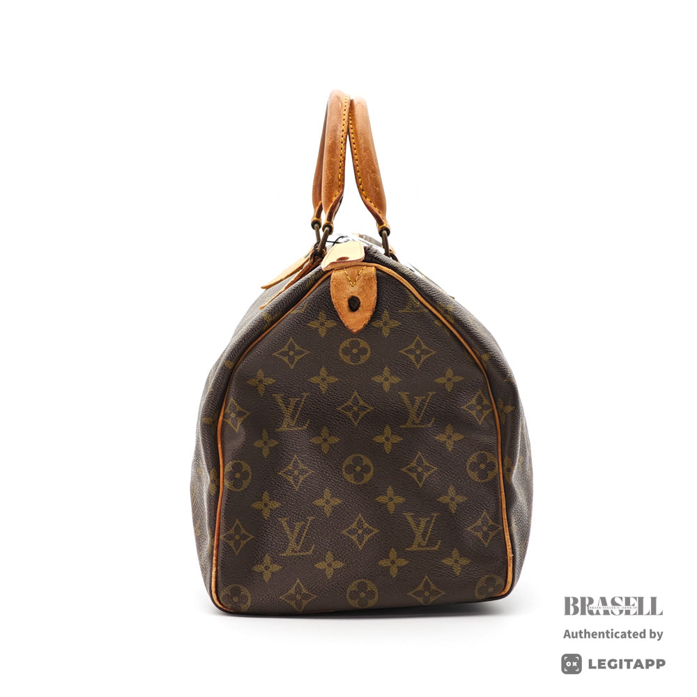 LOUIS VUITTON Speedy 35 Monogram Canvas Brown Hand Bag 【ImportFeeFREE】