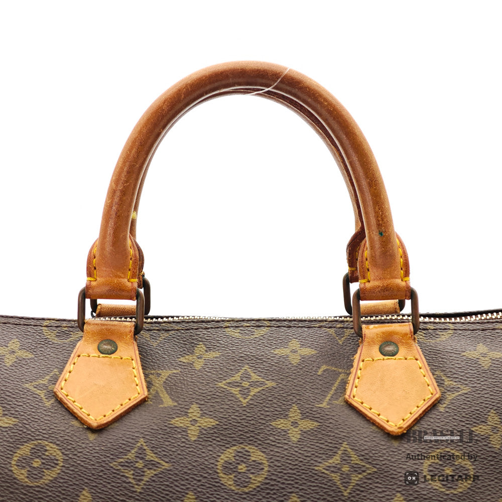 LOUIS VUITTON Speedy 35 Monogram Canvas Brown Hand Bag 【ImportFeeFREE】