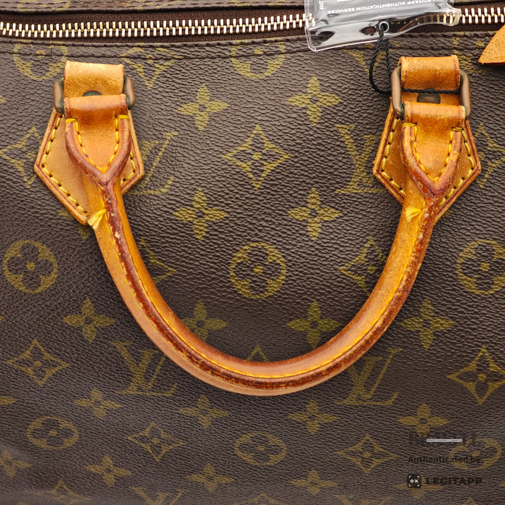 LOUIS VUITTON Speedy 35 Monogram Canvas Brown Hand Bag 【ImportFeeFREE】