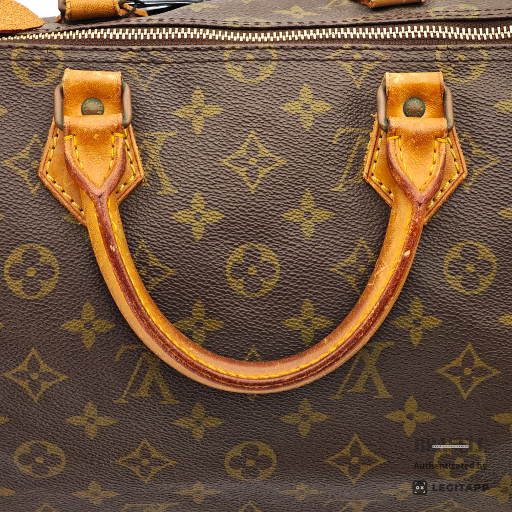 LOUIS VUITTON Speedy 35 Monogram Canvas Brown Hand Bag 【ImportFeeFREE】